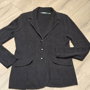 Lauren Ralph Lauren Combed Cotton Sweater Blazer